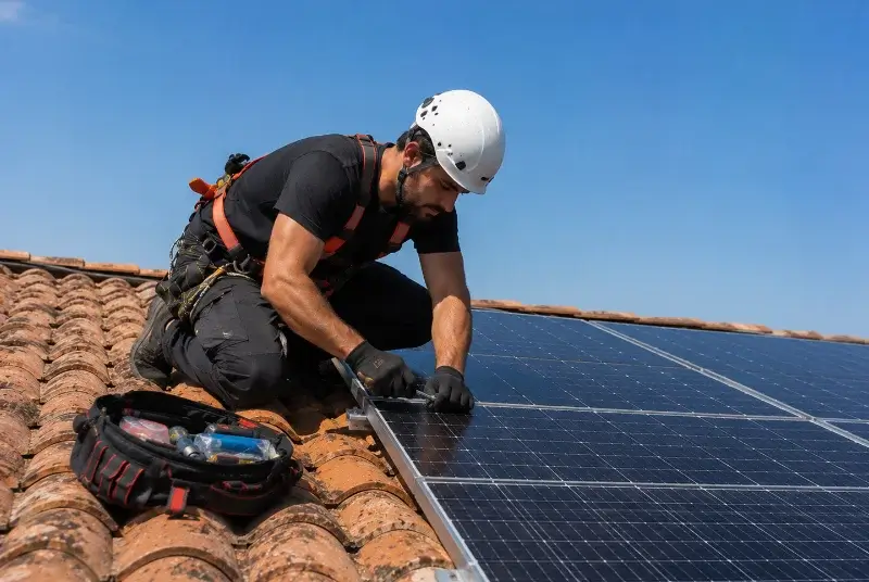 Maintenance et monitoring de panneaux solaires à Dussac