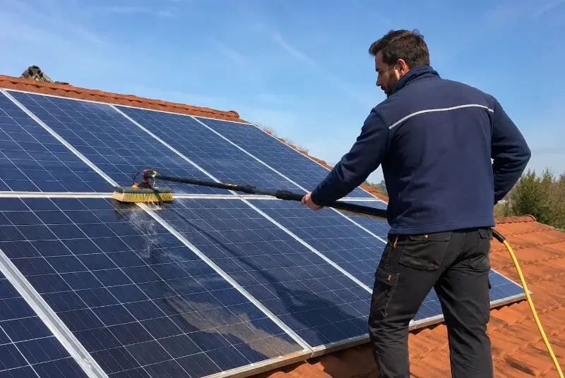 Nettoyage et entretien de panneaux solaires à Dussac