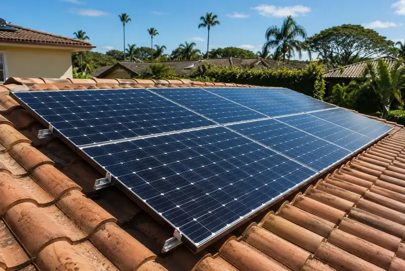 Installation de panneaux solaires à Dussac